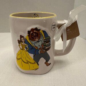 Rae Dunn Disney Princess BEAUTY AND THE BEAST Belle with Beast Mug NWT